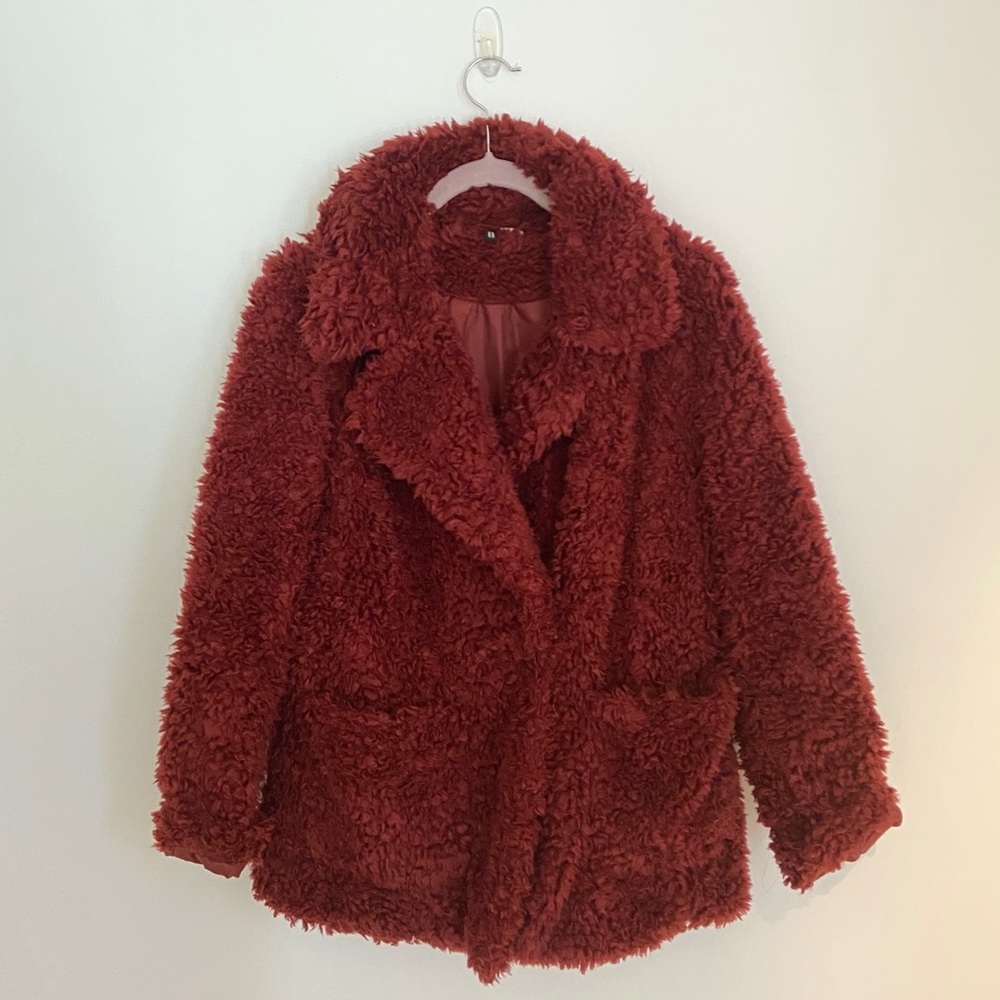Red Teddy Coat